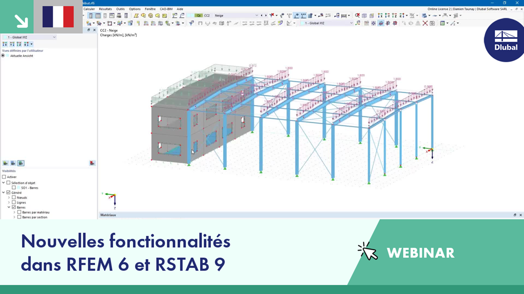 Découvrez les récentes améliorations dans les logiciels RFEM 6 et RSTAB 9 à travers notre dernier webinaire.