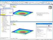 FAQ 005126 | Pourquoi les résultats de l'analyse modale diffèrent-ils entre la précontrainte initiale et une charge surfacique ?