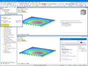 FAQ 005126 | Pourquoi les résultats de l’analyse modale diffèrent-ils entre la précontrainte initiale et une charge surfacique ?
