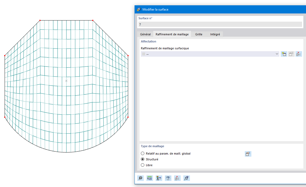 Maillage aligné d’une surface