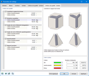 Boîte de dialogue « Paramètres de maillage », onglet « Critères de qualité - Solides »