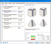 Boîte de dialogue « Paramètres de maillage », onglet « Critères de qualité - Solides »