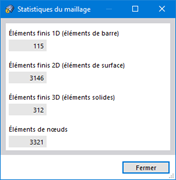 Statistiques du maillage