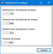 Statistiques du maillage