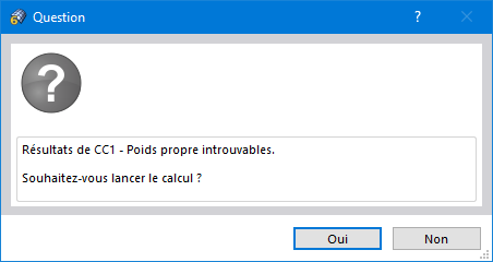 Question avant le calcul