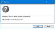 Question avant le calcul