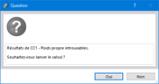 Question avant le calcul