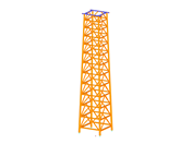Modèle de la tour dans RFEM (© ingwh)