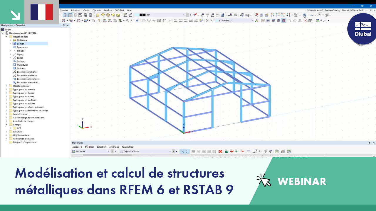 Modélisation et calcul de structures métalliques dans RFEM 6 et RSTAB 9