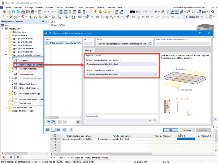 FAQ 005134 | Quelle est la méthode la plus rapide pour créer un contact entre deux surfaces ?