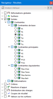 Sélectionner les contraintes des solides dans le Navigateur