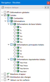 Sélection des déformations de solides dans le navigateur