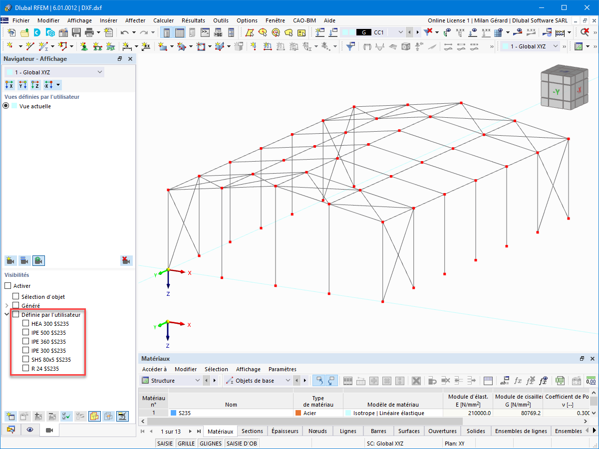 FAQ 005142 | Est-il possible d'importer des couches sous forme de visibilité ?
