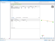 Vérification de barres en bois courbées et à inertie variable avec illustration des appuis nodaux et des longueurs efficaces dans un logiciel de calcul de structure.
