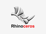 Logo Rhinoceros et information sur l’interface avec RFEM 6 pour le transfert de géométrie.