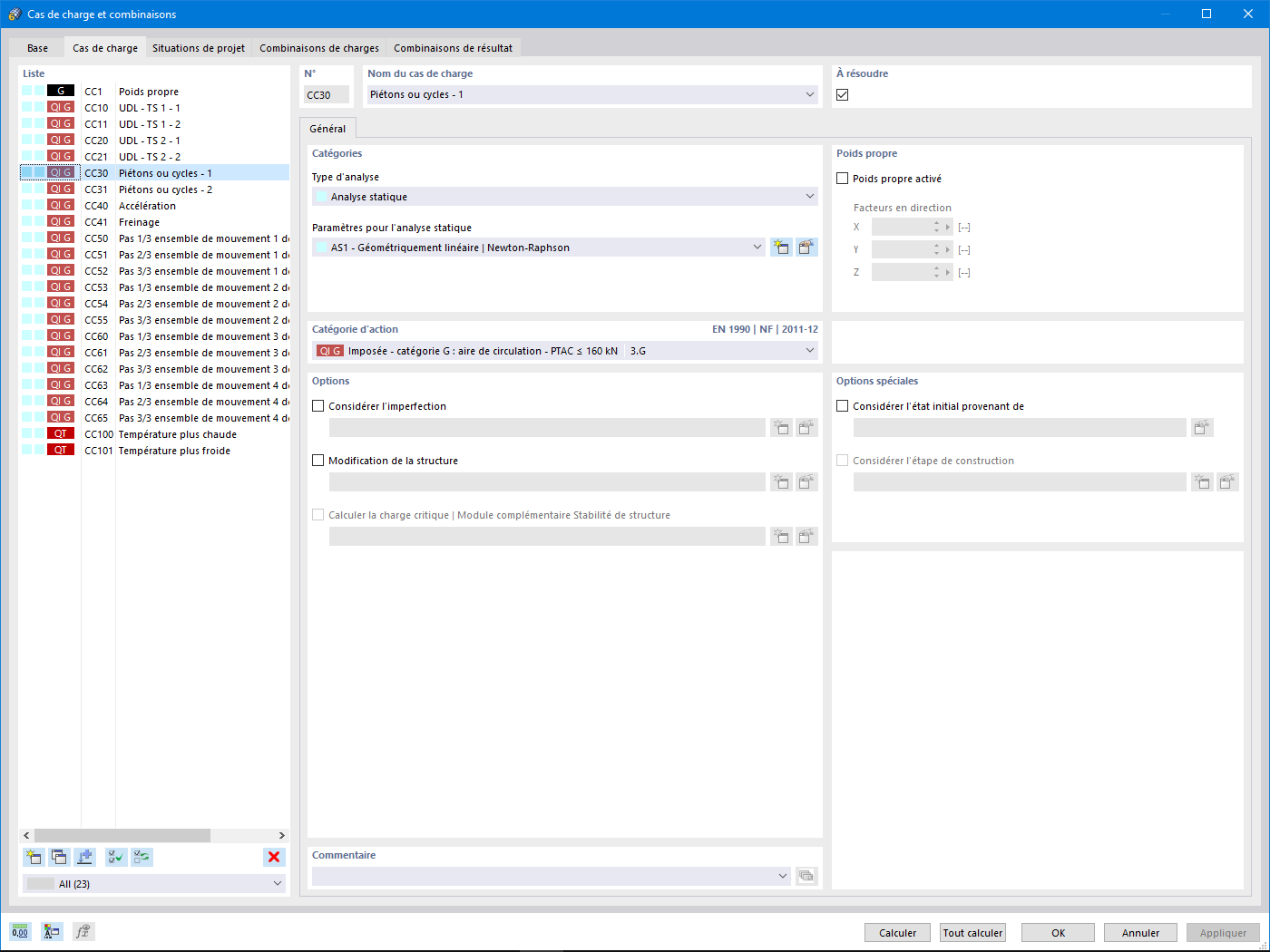 FAQ 005144 | RFEM 6 inclut-il les combinaisons pour les ponts routiers selon l’EN 1991-2 ?