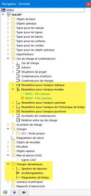 Entrées pour les modules complémentaires d’analyse dynamique dans le navigateur