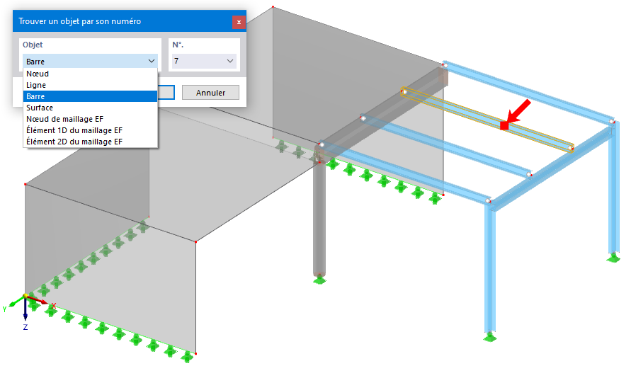Recherche d’objet par numéro