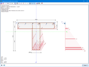 Affichage graphique pour l’analyse des contraintes et déformations dans les sections en béton et les armatures sous charges