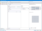 Vérification du béton : définition et modification d’éléments d’armature de surface. Fonctions de copie, miroir et rotation des armatures disponibles.