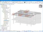 Affichage des armatures de surface avec des quantités spécifiques dans la vérification du béton.