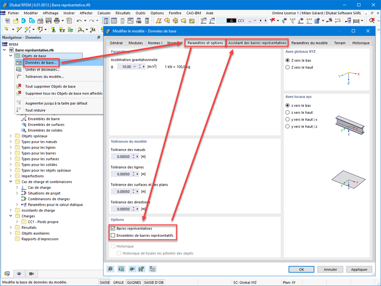 FAQ 005152 | Comment définir une barre représentative ?