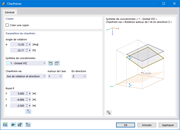 Boîte de dialogue « Chanfreiner »