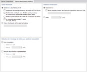 Options d’enrobage de béton pour l’EN 1992 (CEN)