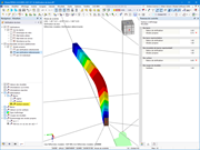 Affichage du mode propre déterminant pour la vérification du déversement.