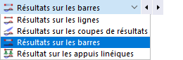 Sélection du type d’objet pour les diagrammes de résultats
