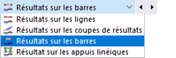 Sélection du type d’objet pour les diagrammes de résultats