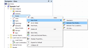 Menu contextuel dans le navigateur Données pour les « Points »