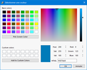 Ajustement de la couleur