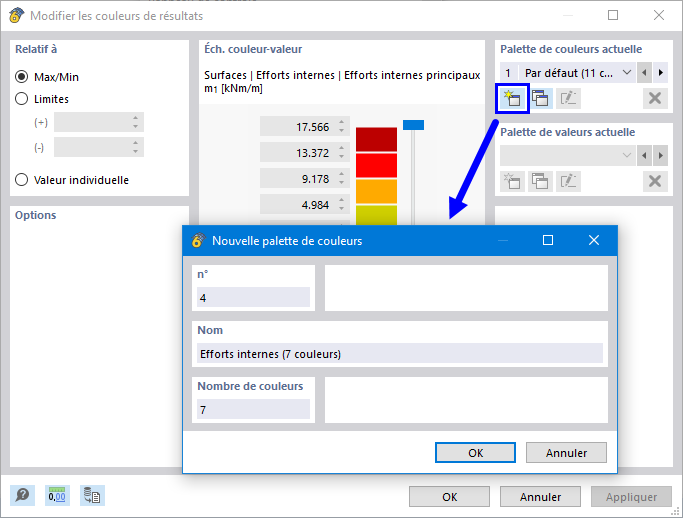 Créer une nouvelle palette de couleurs