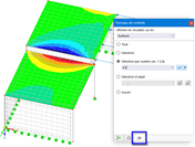 Affichage des résultats des surfaces sélectionnées