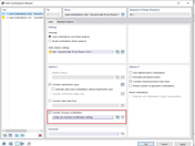 Option de modification de la rigidité