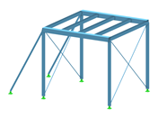 Plateforme en acier issue de la formation en ligne | Tutoriel RFEM 6 avec Rhino et Grasshopper