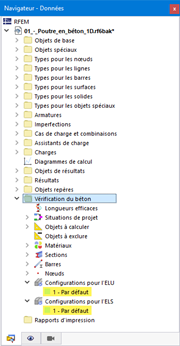 Configurations par défaut pour la vérification du béton selon l’EN 1992