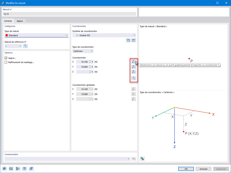 FAQ 005196 | Peut-on importer les coordonnées d'un autre point ?
