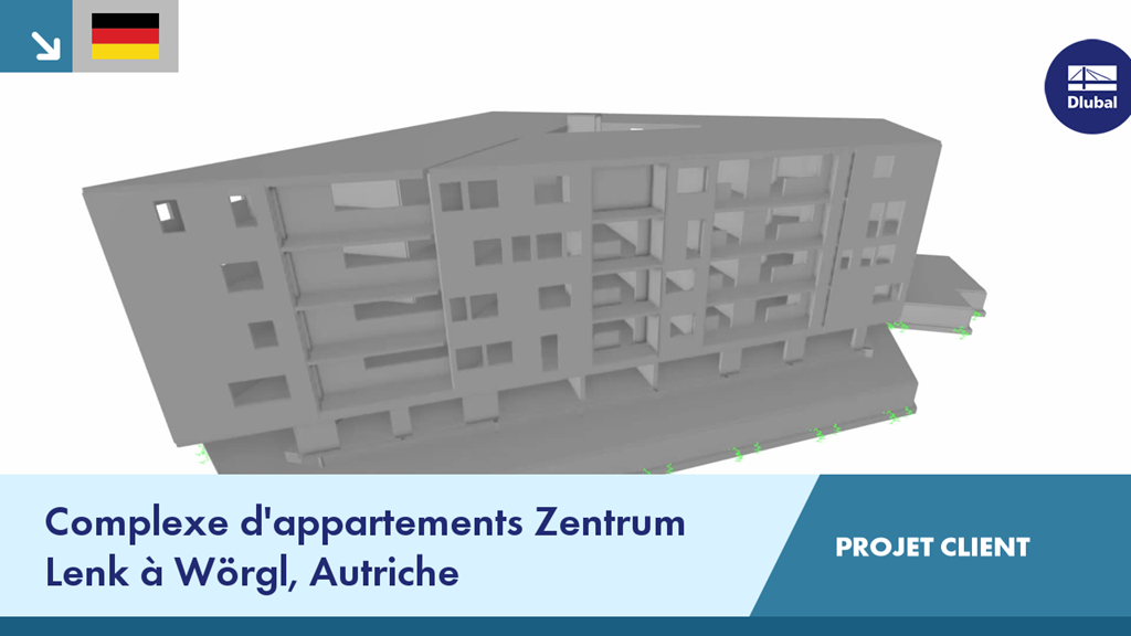 Vue détaillée de la structure du centre de Wörgl, projet d’un client autrichien