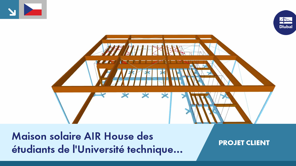 Modèle de maison solaire à haute efficacité énergétique AIR House, conçu par des étudiants de la CVUT pour le Solar Decathlon 2013