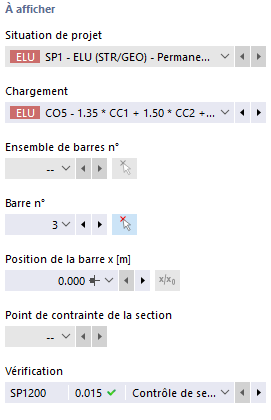 Paramètre d'affichage pour les détails de vérification