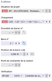 Paramètre d'affichage pour les détails de vérification