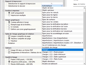 Sélection du dossier du rapport d’impression pour le graphique