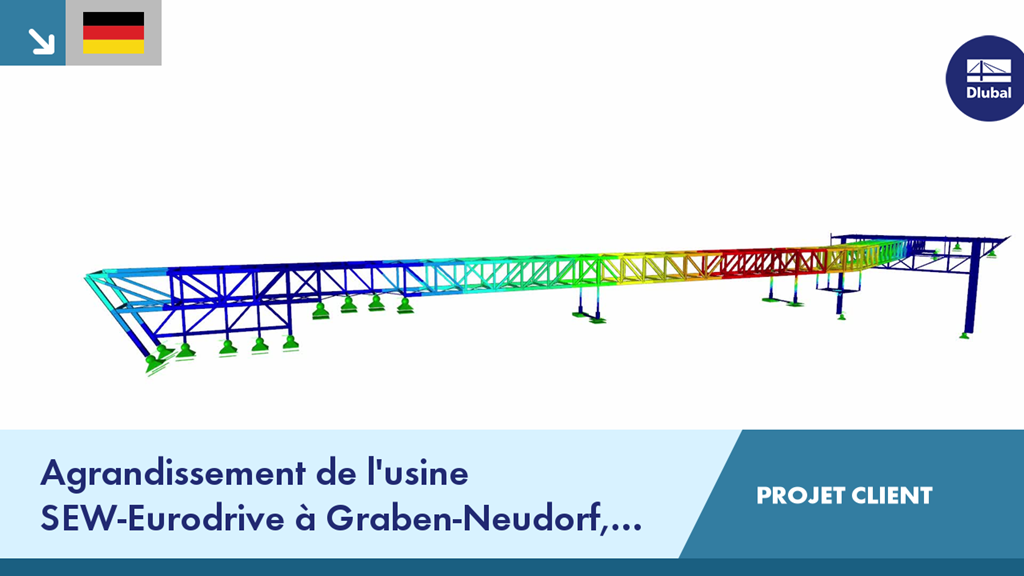 Rendu d’un bâtiment industriel moderne à Graben-Neudorf utilisant le BIM