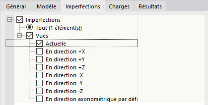 Définition de la vue pour les cas d’imperfection
