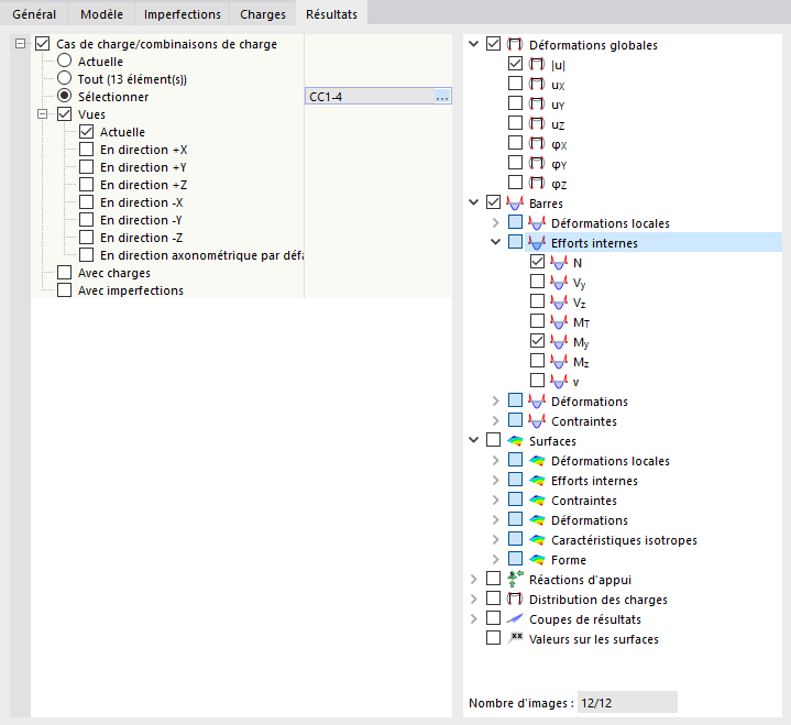 Définition des résultats pour l’impression multiple