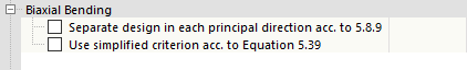 Options de flexion biaxiale