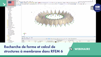 Recherche de forme et calcul de structures à membrane tendue
