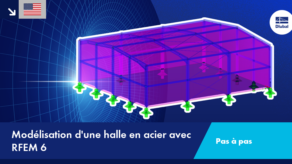 Modélisation d'une halle en acier